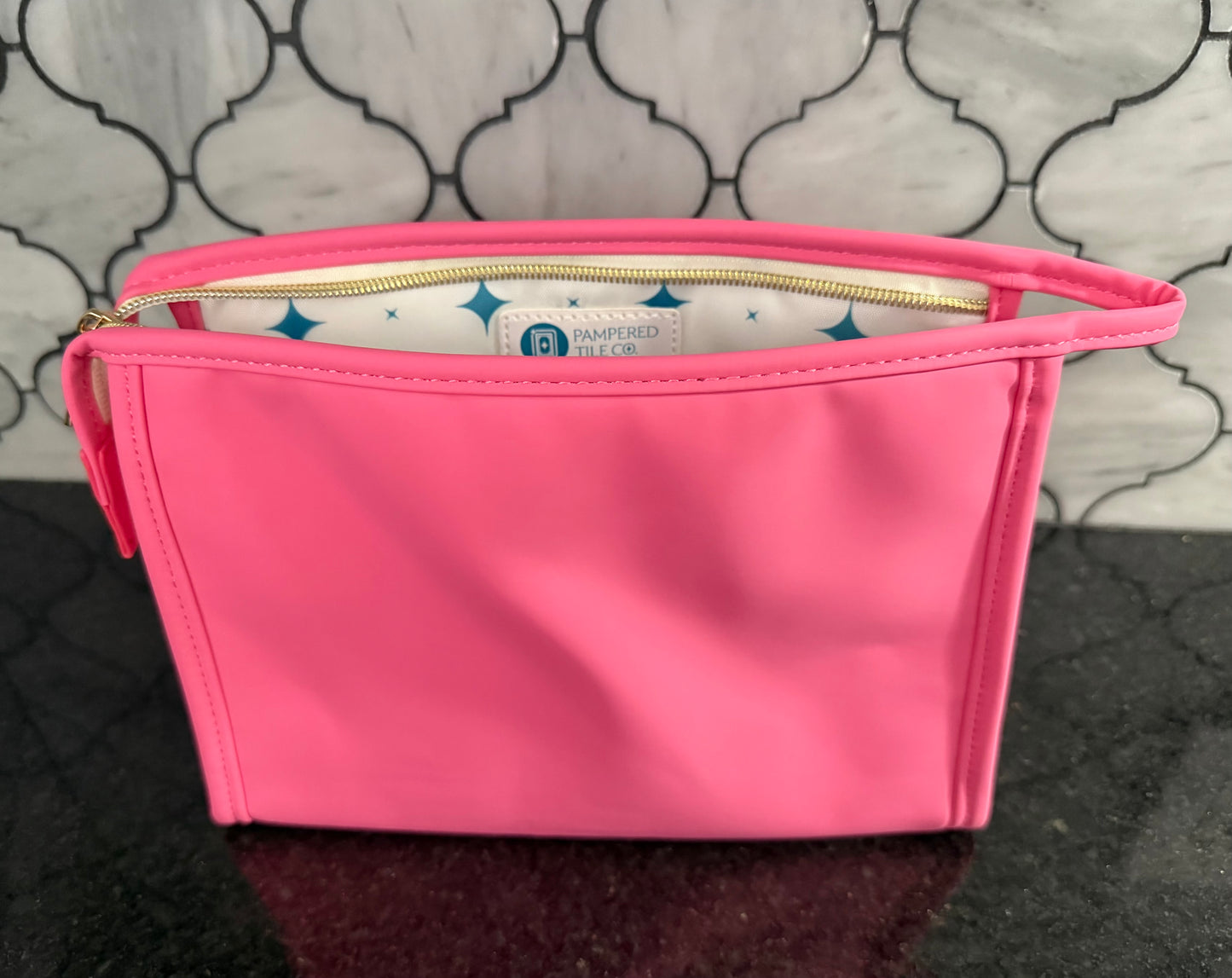 Mahjong Tile Care Kit - Rose Pink Bag