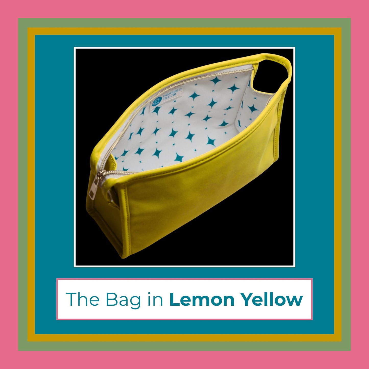 Mahjong Tile Care Kit - Lemon Yellow Bag