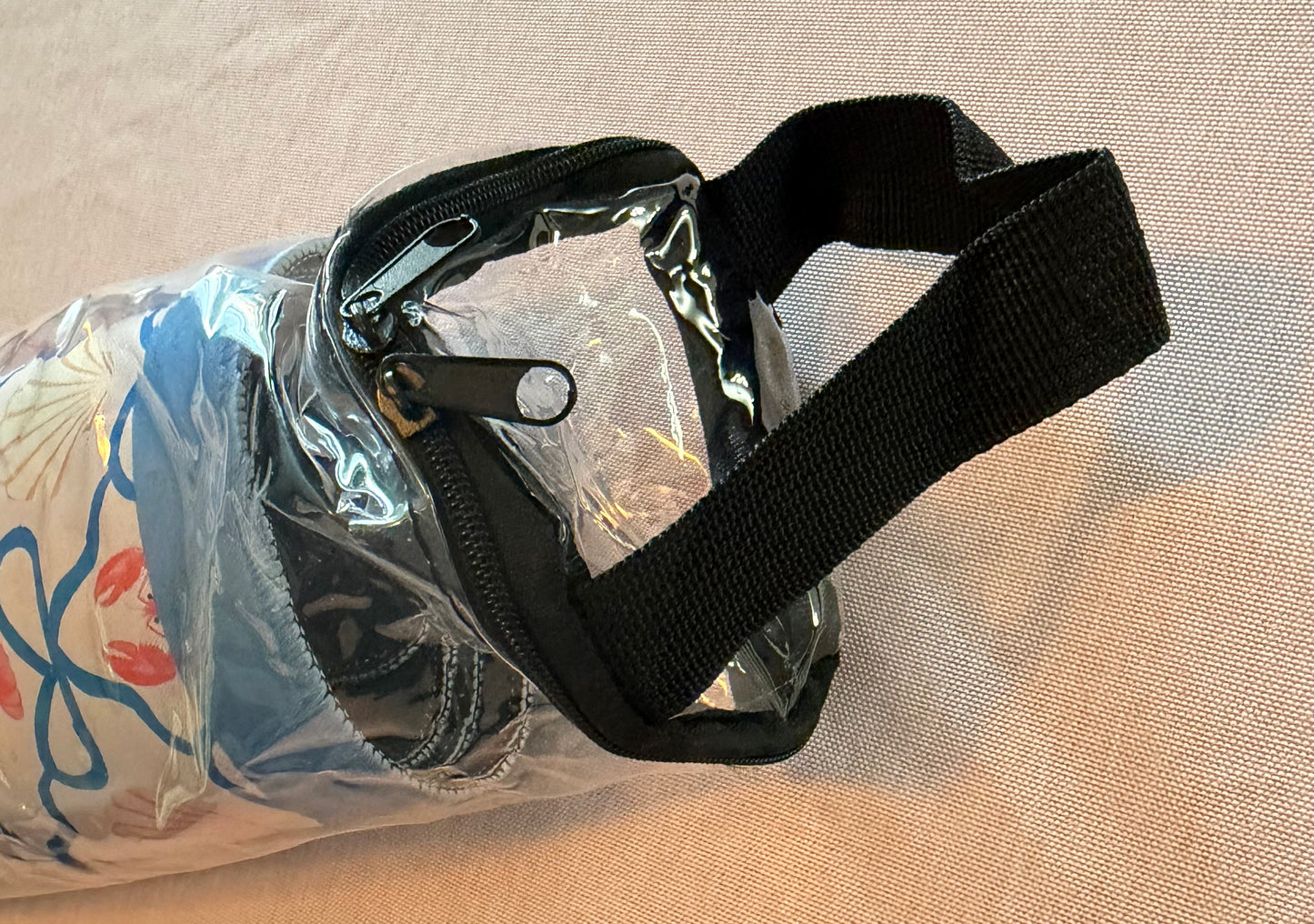 Clear Mahjong Mat Bag - Zippered and Foldable